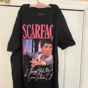 Scarface Black pink Graphic T